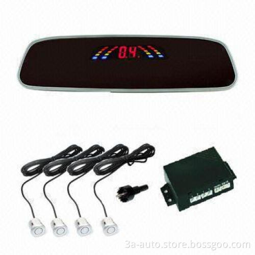 Replacement Original Rearview Mirror with LED colorful Indicator Bar to Show Obstacle Status
